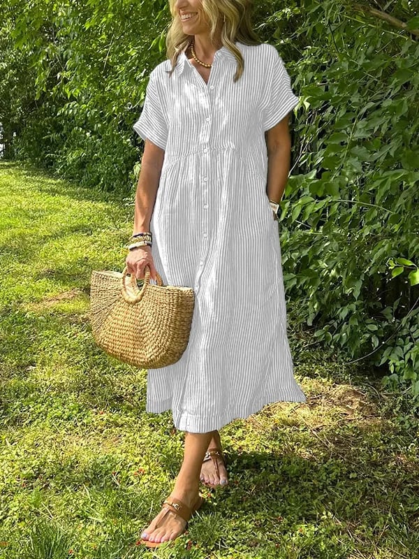 Angela™ - Luftig sommerkjole med feminin pasform