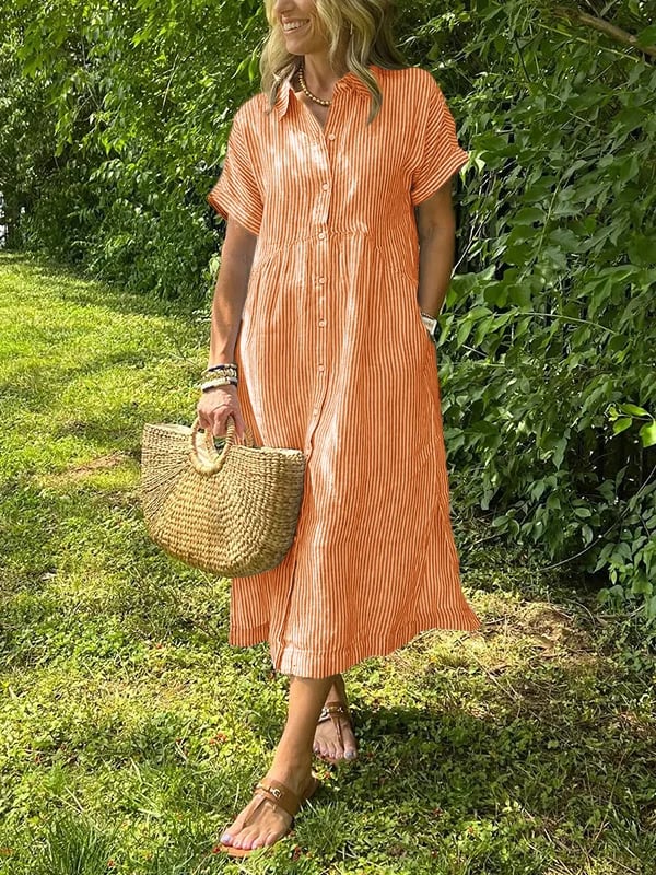 Angela™ - Luftig sommerkjole med feminin pasform