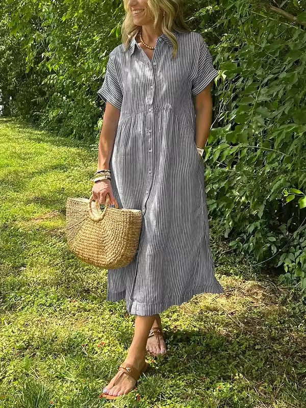 Angela™ - Luftig sommerkjole med feminin pasform