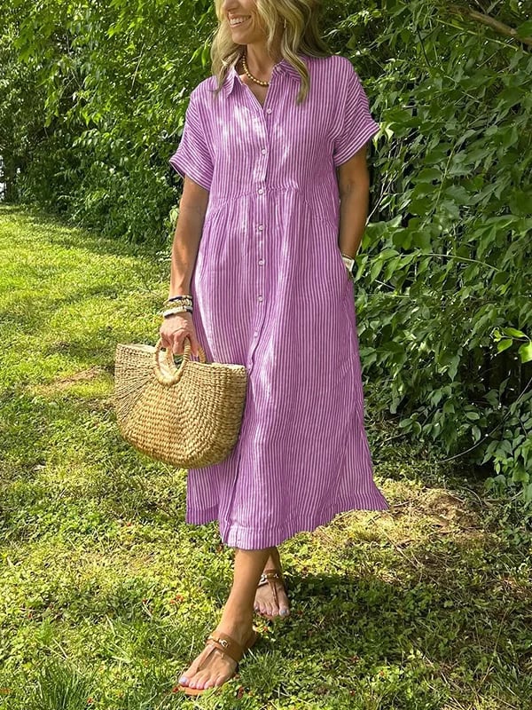 Angela™ - Luftig sommerkjole med feminin pasform
