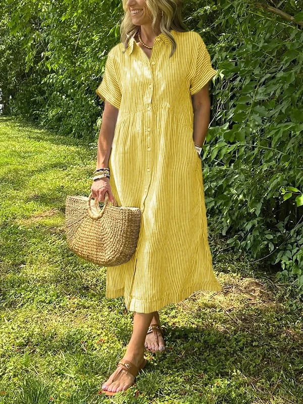 Angela™ - Luftig sommerkjole med feminin pasform