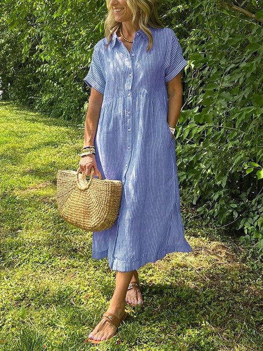 Angela™ - Luftig sommerkjole med feminin pasform